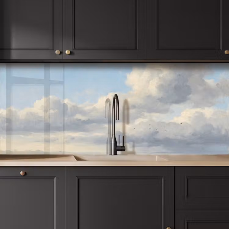 Lucht - Wolken - Natuur - Klassiek - Blauw keuken achterwand 2 middel -sfeer1