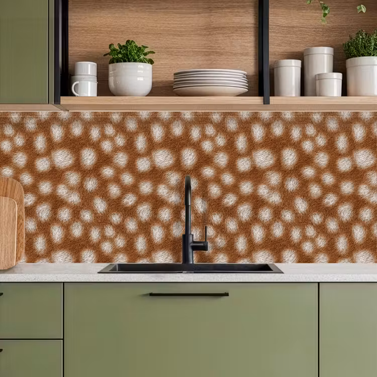 Hert - Vacht - Bruin keuken achterwand 2 middel 871 -sfeer3