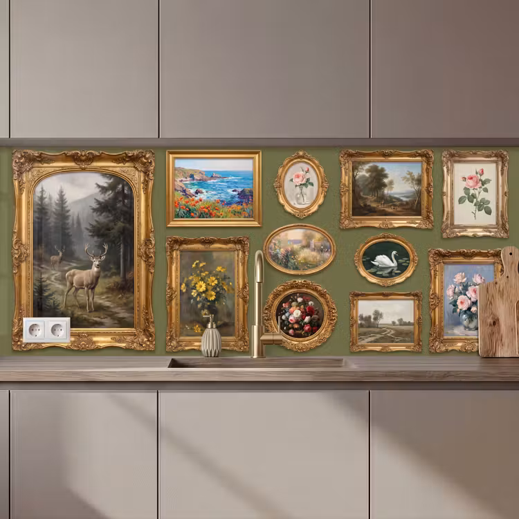 Hert - Bos - Natuur - Klassiek - Dieren keuken achterwand 2 middel zz_3dshopping