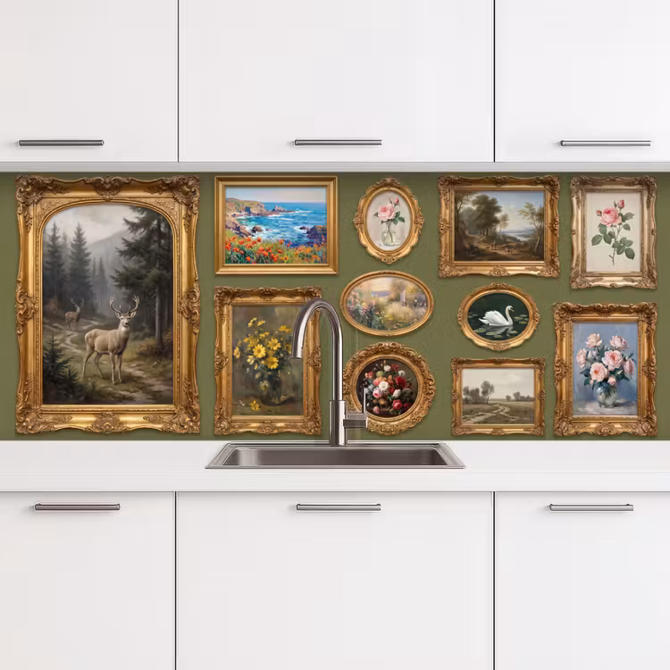 Hert - Bos - Natuur - Klassiek - Dieren keuken achterwand 2 middel -3d