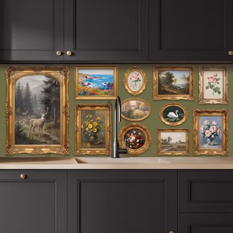 Hert - Bos - Natuur - Klassiek - Dieren keuken achterwand 2 middel -sfeer1