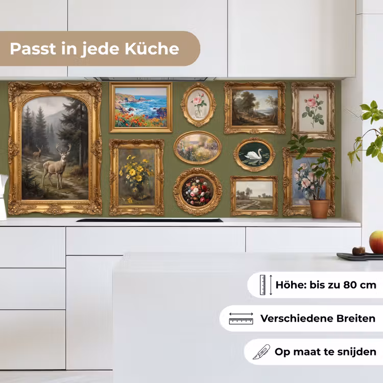 Hert - Bos - Natuur - Klassiek - Dieren keuken achterwand 2 middel -sfeer4_DE