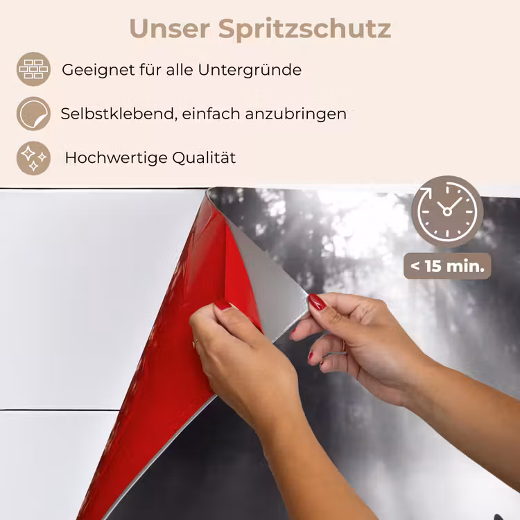 Hert - Bos - Zonnestralen - Zwart-wit - Natuur keuken achterwand spatscherm klein -spatscherm_DE