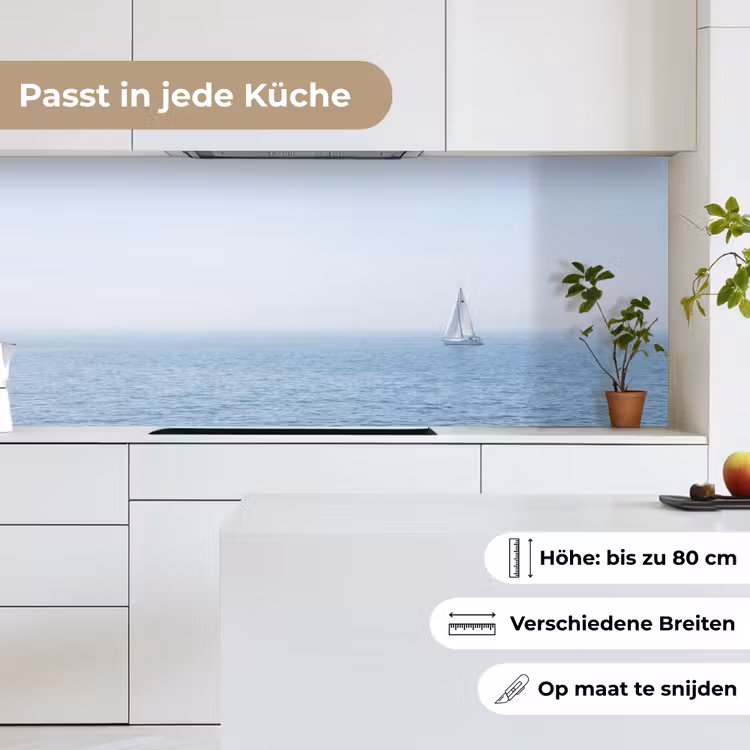 Horizon - Zeilboot - Zee keuken achterwand 2 middel -sfeer4_DE