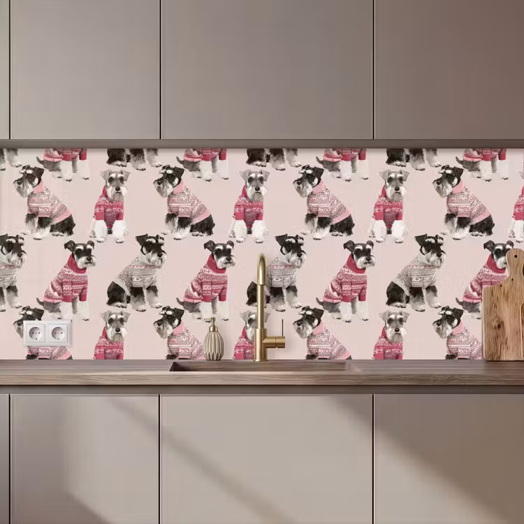 Honden - Truien - Rood keuken achterwand 2 middel 871 zz_3dshopping