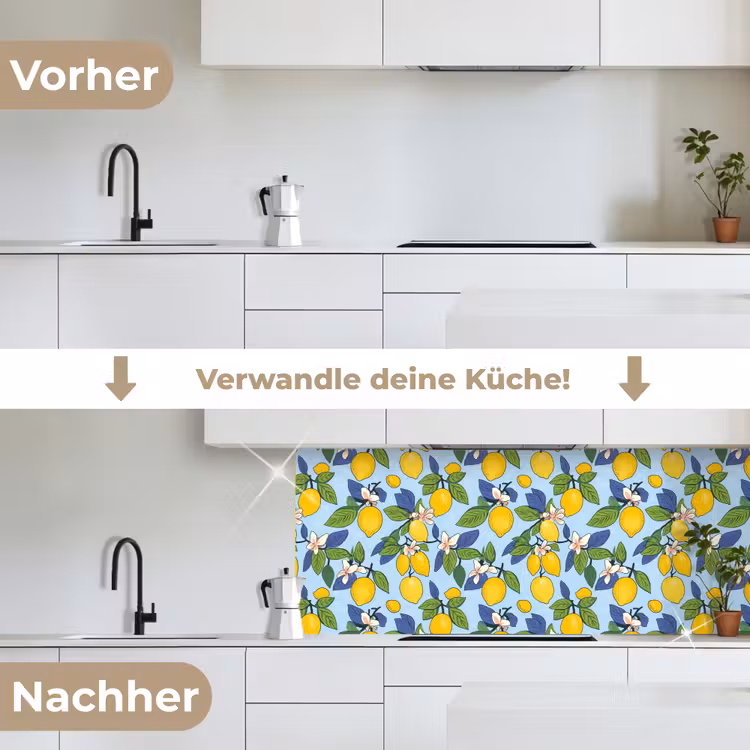 Illustratie - Citroen - Patroon keuken achterwand 2 middel 871 -voor-na_DE