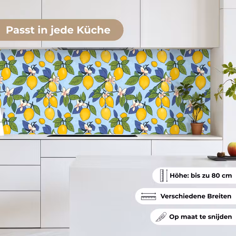 Illustratie - Citroen - Patroon keuken achterwand 2 middel 871 -sfeer4_DE