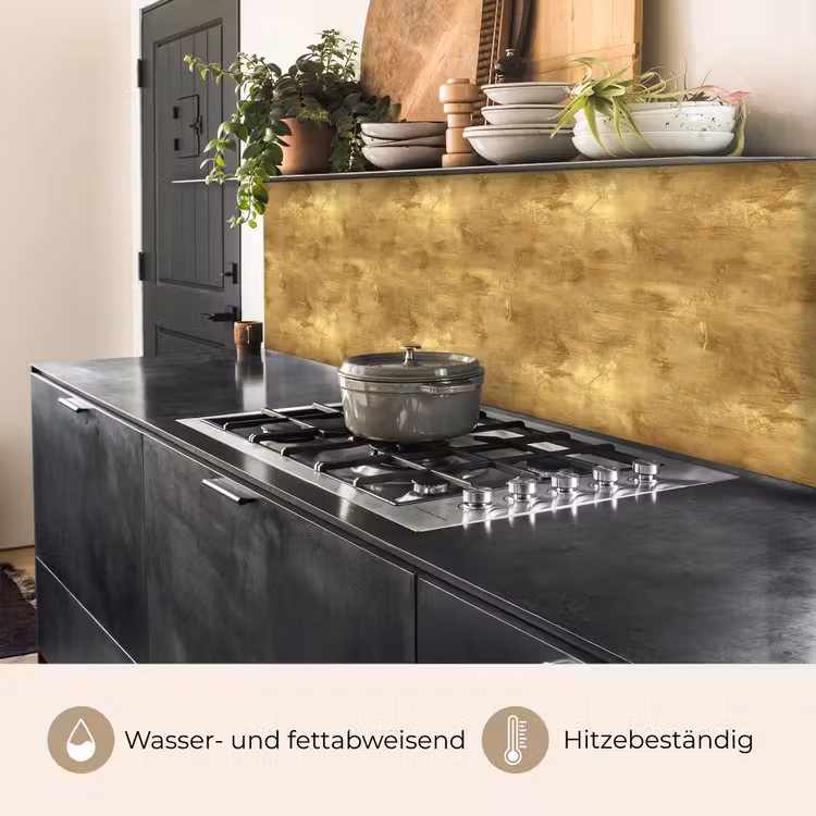 Industrieel - Textuur - Goud keuken achterwand 2 middel 871 -usp_DE