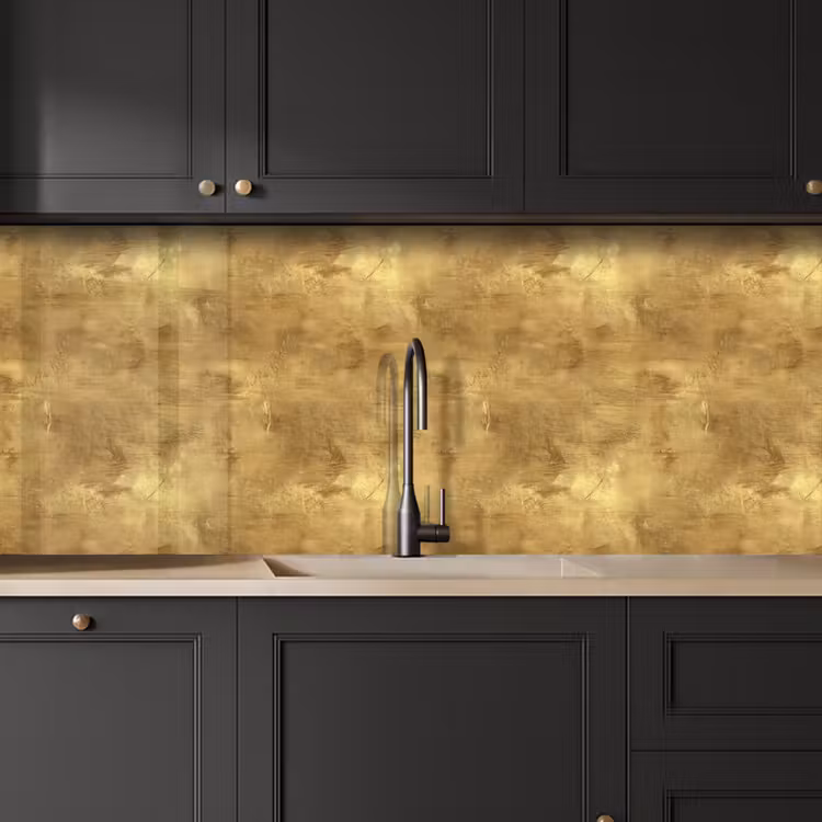 Industrieel - Textuur - Goud keuken achterwand 2 middel 871 -sfeer1