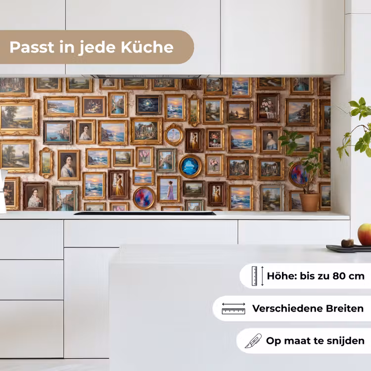 Interieur - Kunst - Collectie - Klassiek - Goud keuken achterwand 2 middel -sfeer4_DE