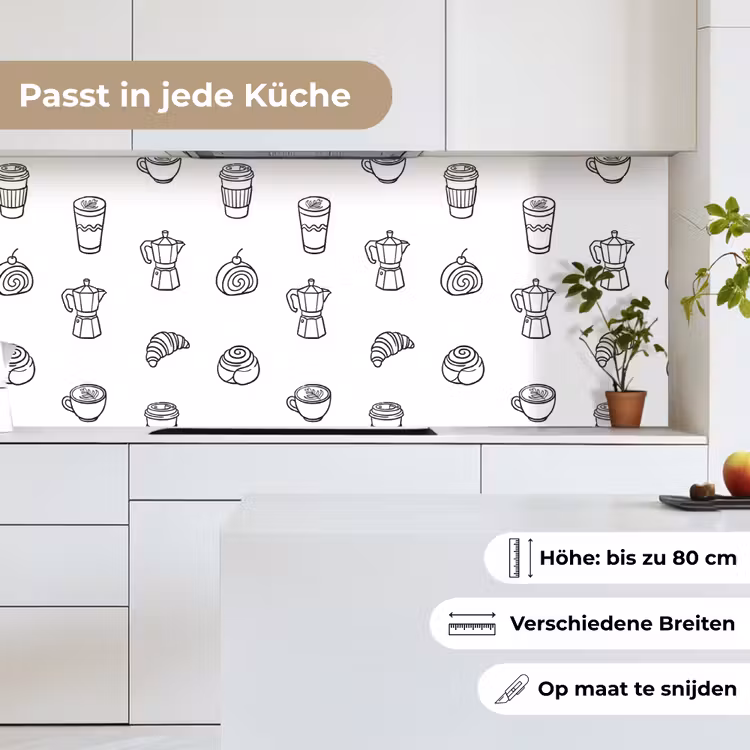 Koffie - Broodjes - Zwart - Wit keuken achterwand 2 middel -sfeer4_DE