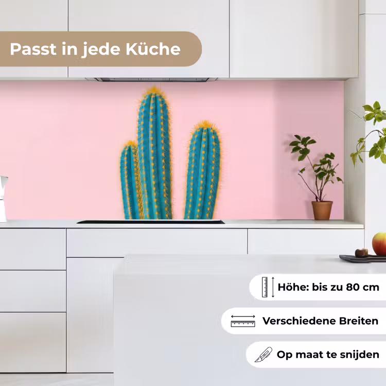 Cactussen - Modern - Pastel keuken achterwand 2 middel -sfeer4_DE