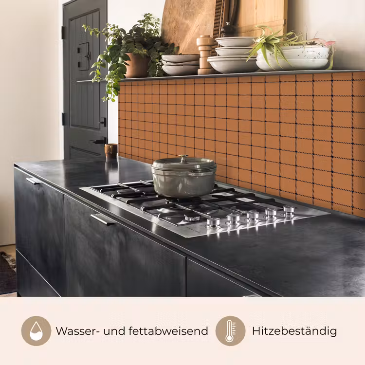Plaid - Patroon - Vierkant - Bruin keuken achterwand 2 middel 871 -usp_DE