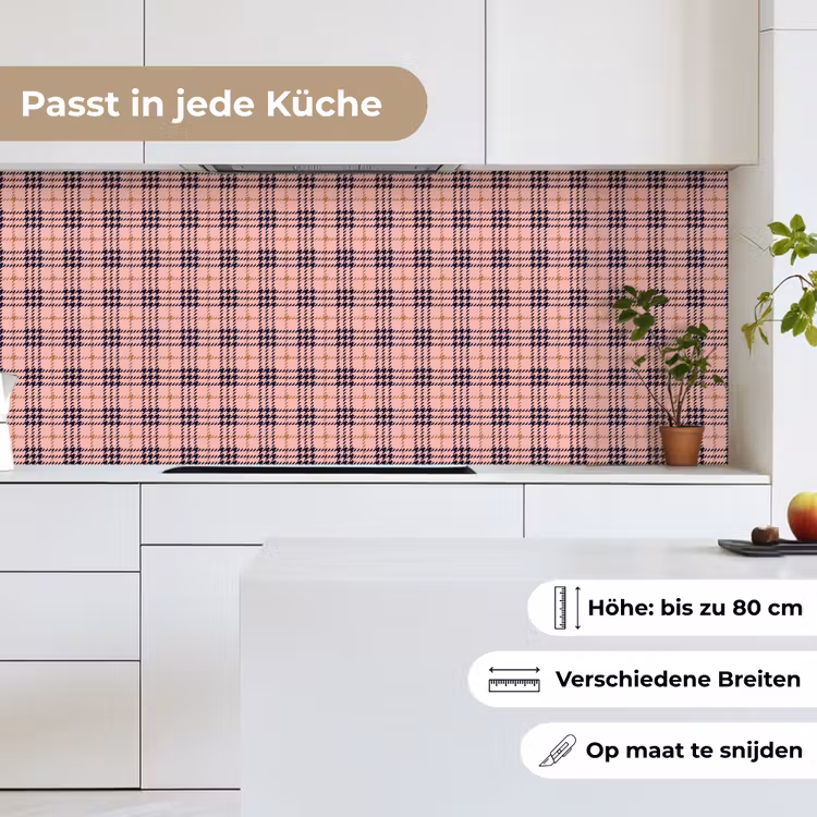 Plaid - Patroon - Schotse - Roze keuken achterwand 2 middel 871 -sfeer4_DE
