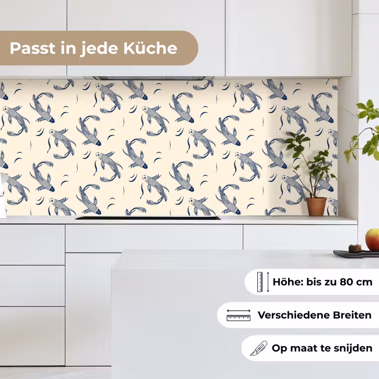 Karper - Vis - Japan - Patronen keuken achterwand 2 middel 871 -sfeer4_DE