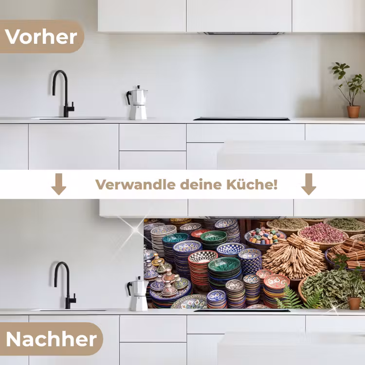 Küchenrückwand - Keramik – Orientalisch – Farbenfroh - Aardewerk - Oosters - Kleurrijk keuken achterwand 2 middel