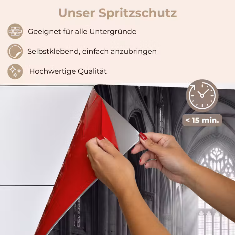 Kerk - Interieur - Lichtstralen - Architectuur - Klassiek keuken achterwand spatscherm klein -spatscherm_DE