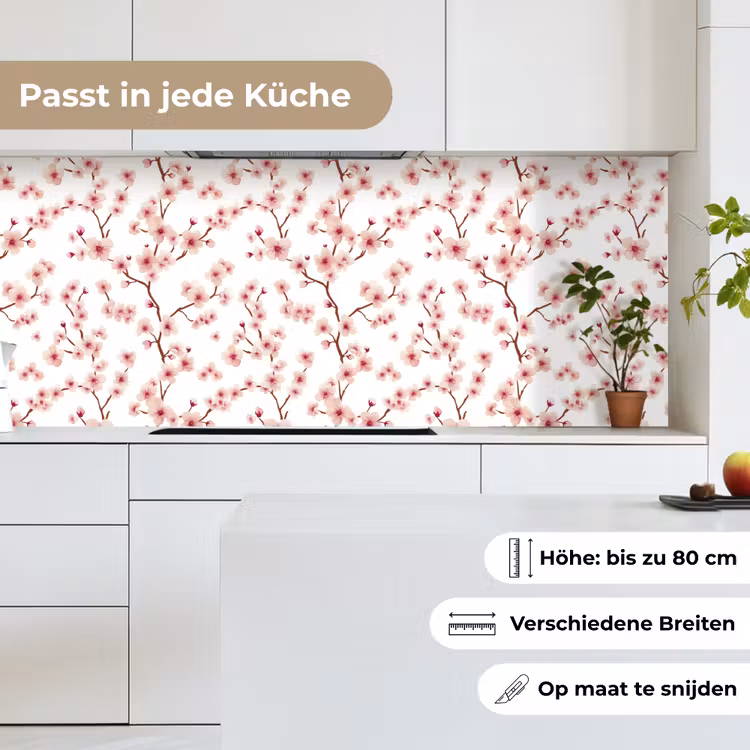 Kersenbloesem - Takken - Roze keuken achterwand 2 middel 871 -sfeer4_DE