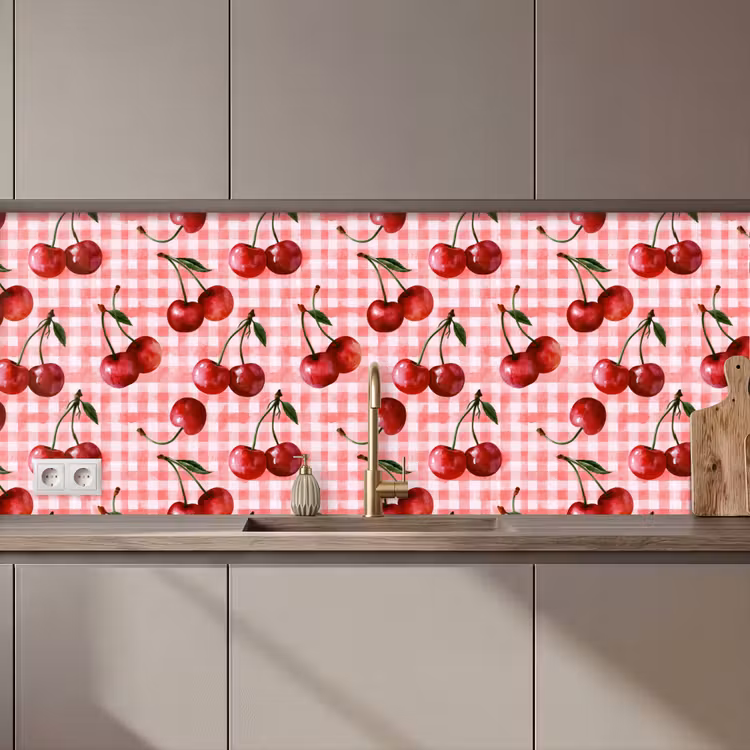 Kersen - Blokken - Rood keuken achterwand 2 middel 871 zz_3dshopping