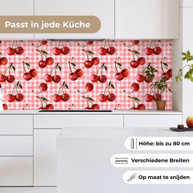 Kersen - Blokken - Rood keuken achterwand 2 middel 871 -sfeer4_DE