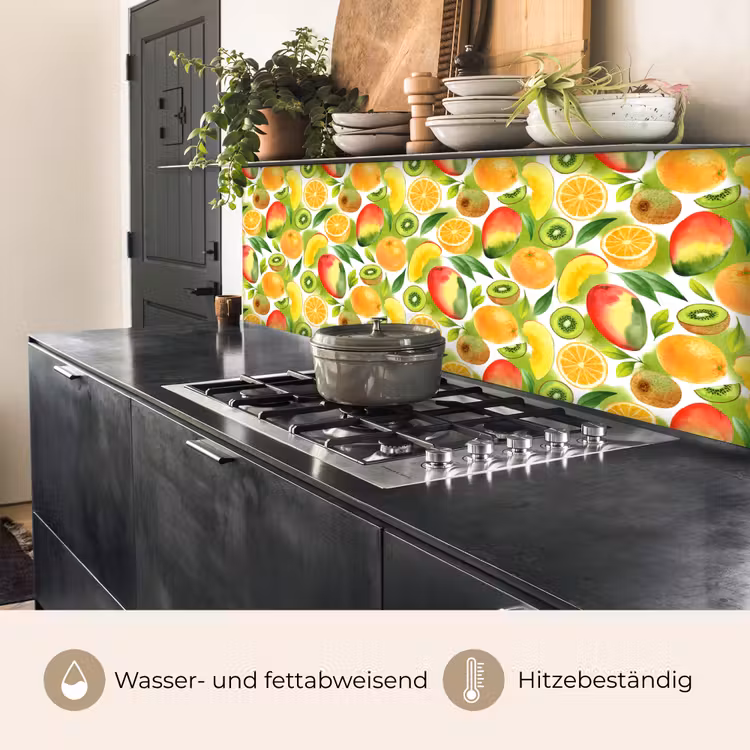 Kiwi - Sinasappel - Mango - Perzik keuken achterwand 2 middel 871 -usp_DE