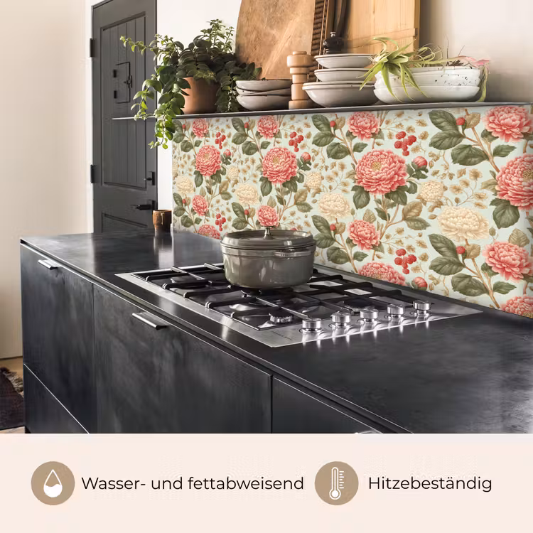 Klassiek - Botanisch - Veelkleurig keuken achterwand 2 middel 871 -usp_DE