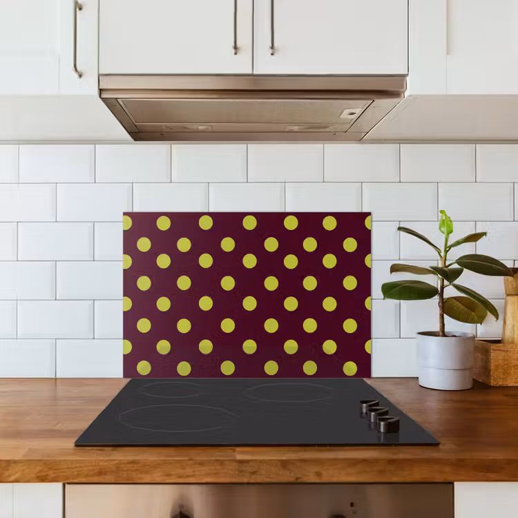 Klassiek - Stippen - Groen keuken achterwand spatscherm klein 900 -sfeer2
