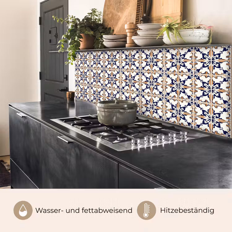 Klassiek - Patroon - Kleurrijk keuken achterwand 2 middel 871 -usp_DE