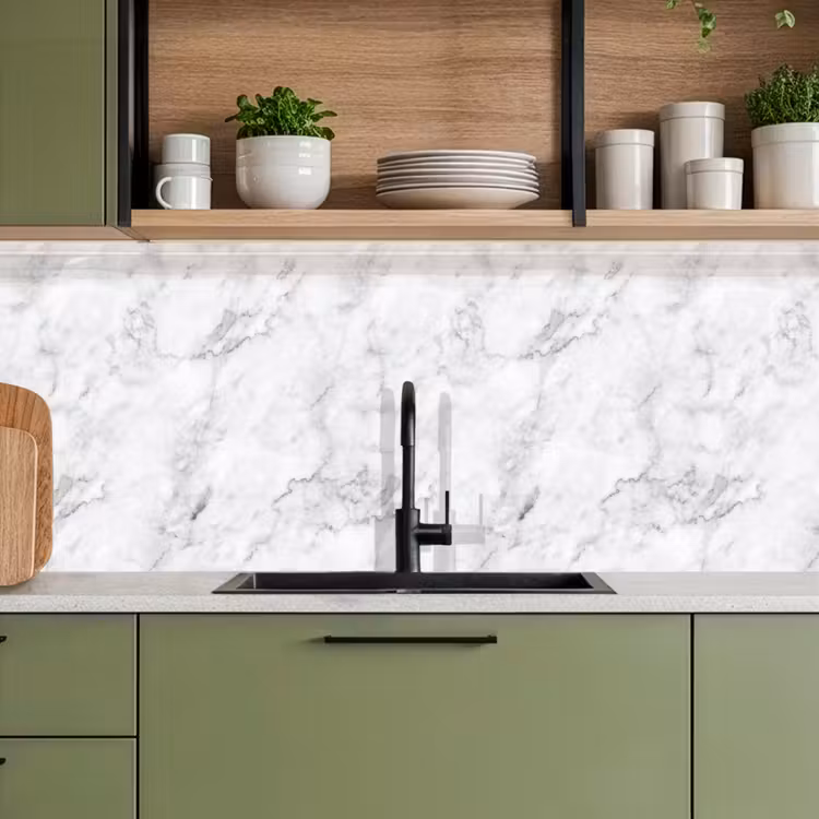 Klassiek - Marmer - Aders - Grijs keuken achterwand 2 middel 871 -sfeer3