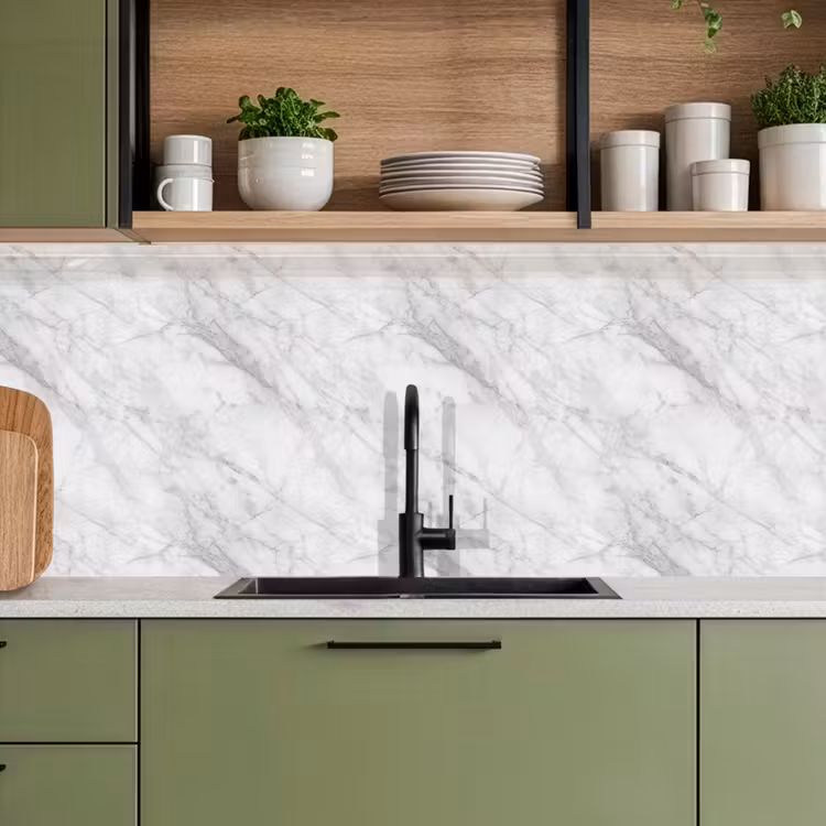 Klassiek - Marmer - Grijs keuken achterwand 2 middel 871 -sfeer3