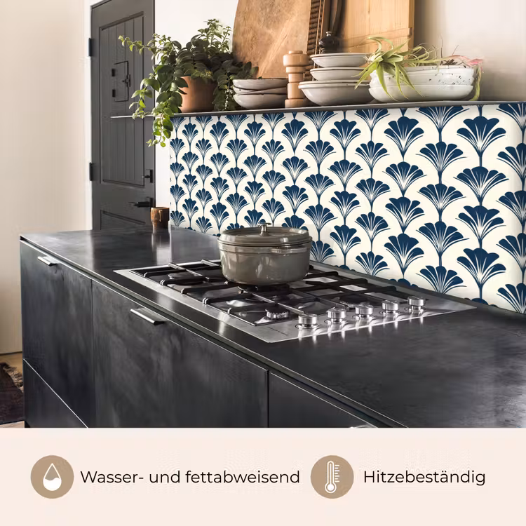 Klassiek - Motief - Blauw keuken achterwand 2 middel 871 -usp_DE