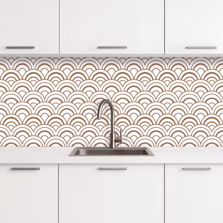 Klassiek - Motief - Terracotta keuken achterwand 2 middel 871 -3d