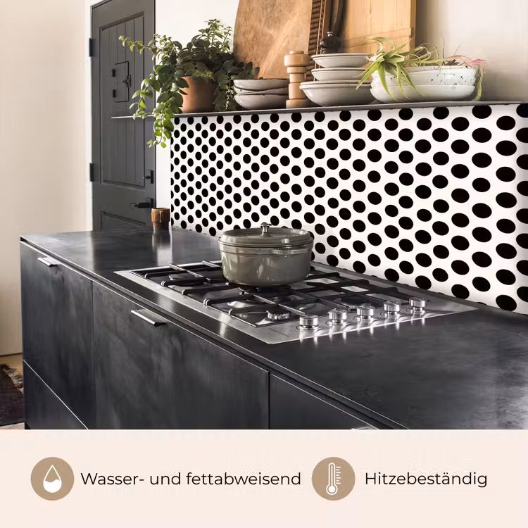 Klassiek - Stippen - Zwart keuken achterwand 2 middel 871 -usp_DE