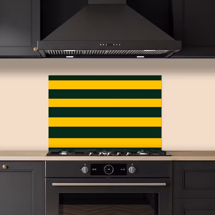 Klassiek - Strepen - Groen keuken achterwand spatscherm klein 900 -sfeer1