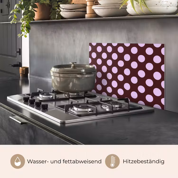 Klassiek - Stippen - Paars keuken achterwand spatscherm klein 900 -usp_DE