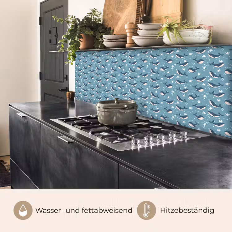 Klein - Oceaan - Walvis - Zeester keuken achterwand 2 middel 871 -usp_DE