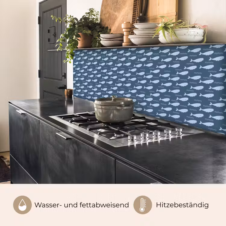 Klein - Oceaan - Golven - Blauw keuken achterwand 2 middel 871 -usp_DE