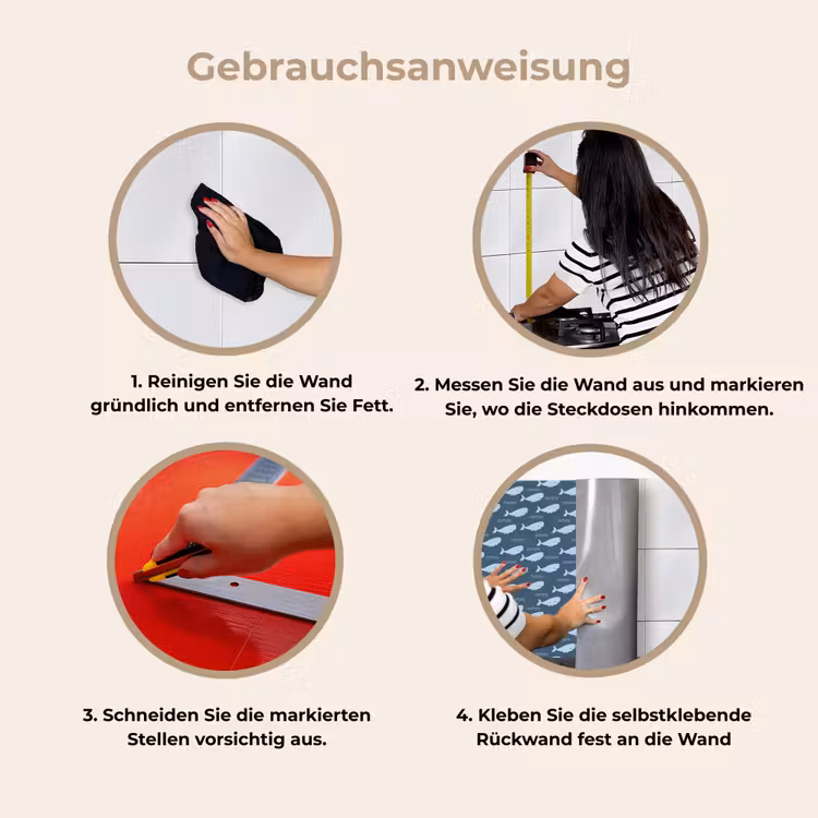 Klein - Oceaan - Golven - Blauw keuken achterwand 2 middel 871 -gebruiksaanwijzing_DE