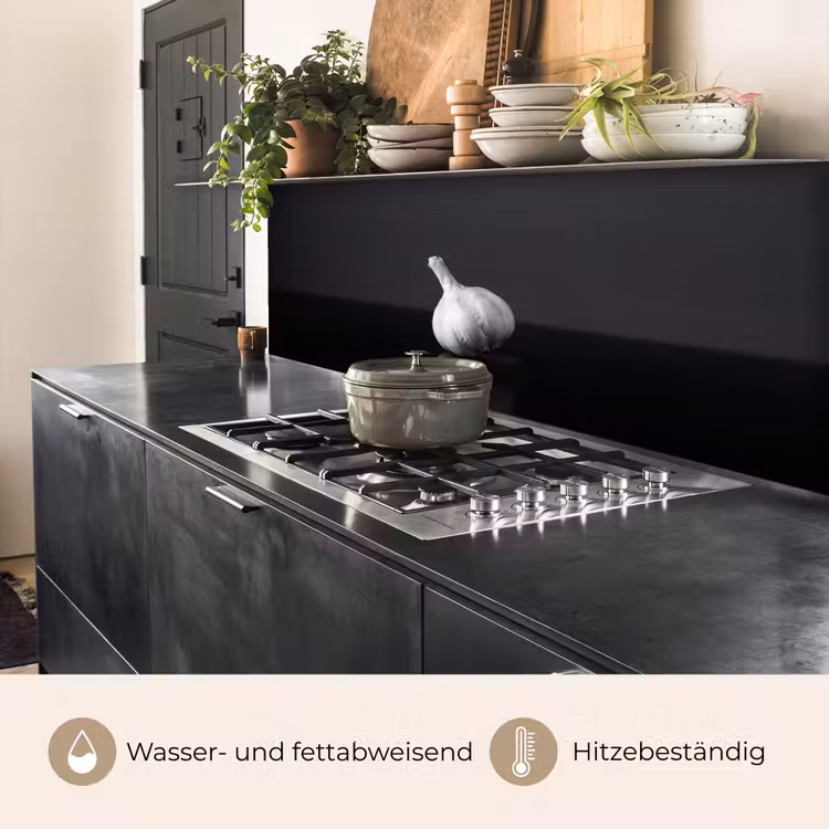 Knoflook - Zwart - Wit keuken achterwand 2 middel -usp_DE