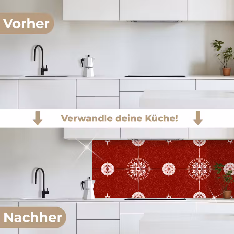 Kompas - Reizen - Patronen keuken achterwand 2 middel 871 -voor-na_DE