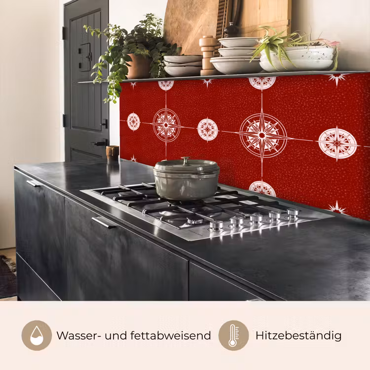 Kompas - Reizen - Patronen keuken achterwand 2 middel 871 -usp_DE