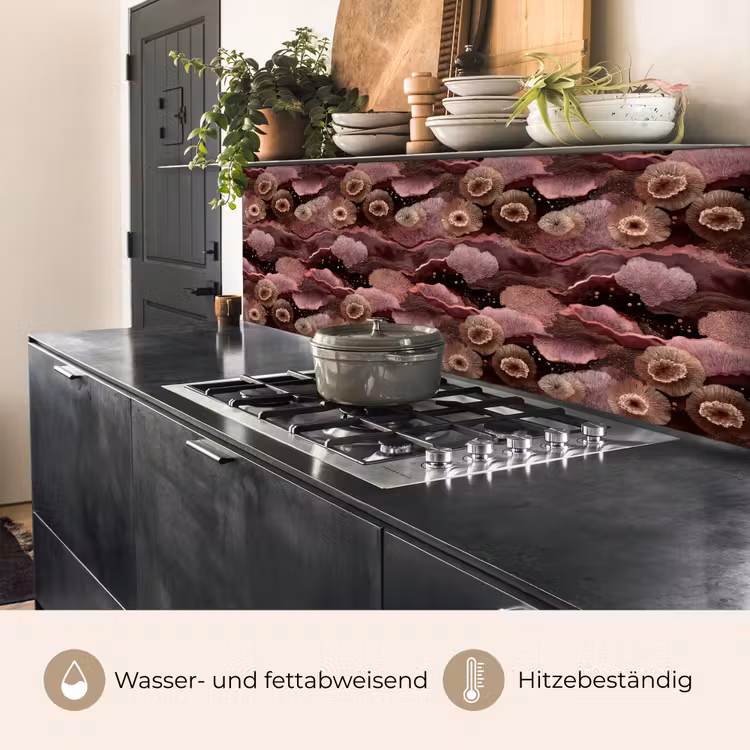 Koraal - Organisch - Roze keuken achterwand 2 middel 871 -usp_DE