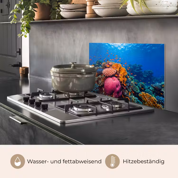 Koraal - Vissen - Oceaan - Natuur - Kleurrijk keuken achterwand spatscherm klein -usp_DE