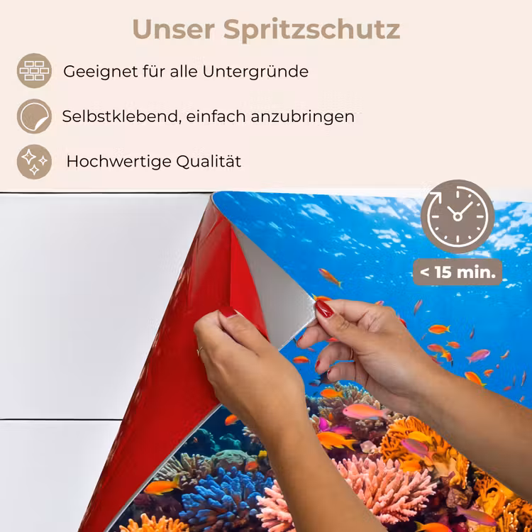Koraal - Vissen - Oceaan - Natuur - Kleurrijk keuken achterwand spatscherm klein -spatscherm_DE