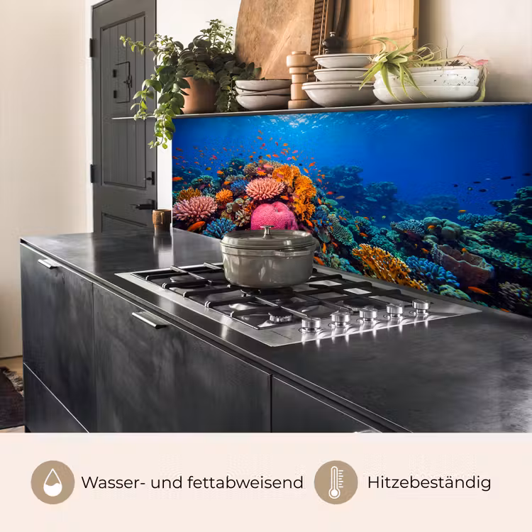 Koraal - Vissen - Oceaan - Natuur - Kleurrijk keuken achterwand 2 middel -usp_DE