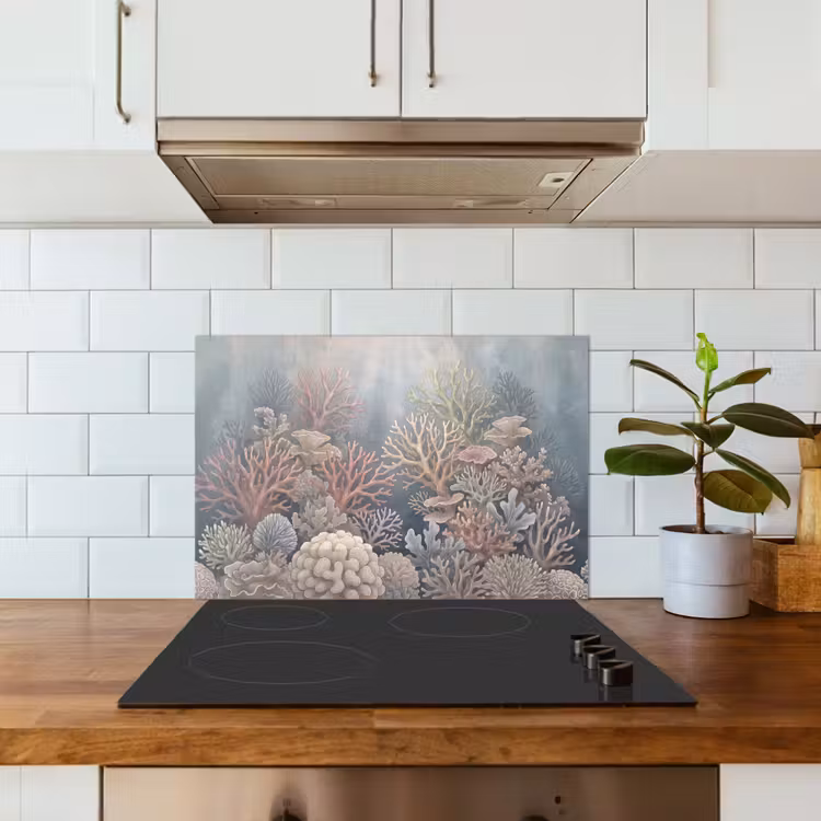 Koraal - Zeeleven - Onderwater - Illustratie - Natuur keuken achterwand spatscherm klein -sfeer2