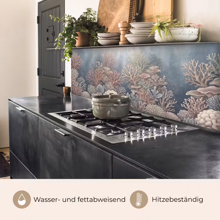 Koraal - Zeeleven - Onderwater - Illustratie - Natuur keuken achterwand 2 middel -usp_DE