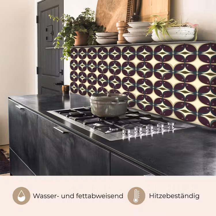 Cirkel - Retro - Kleurrijk keuken achterwand 2 middel 871 -usp_DE