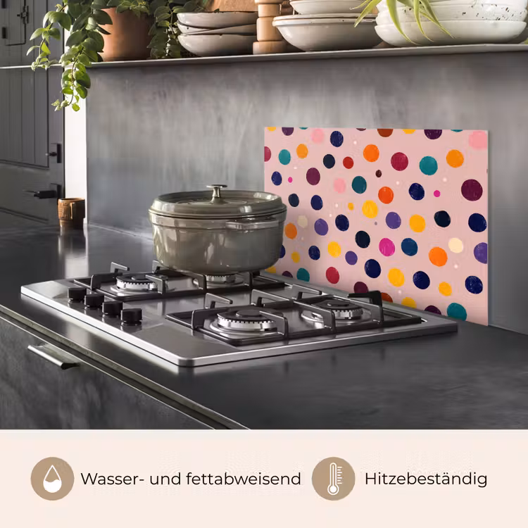 Cirkels - Patroon - Kleurrijk keuken achterwand spatscherm klein 900 -usp_DE