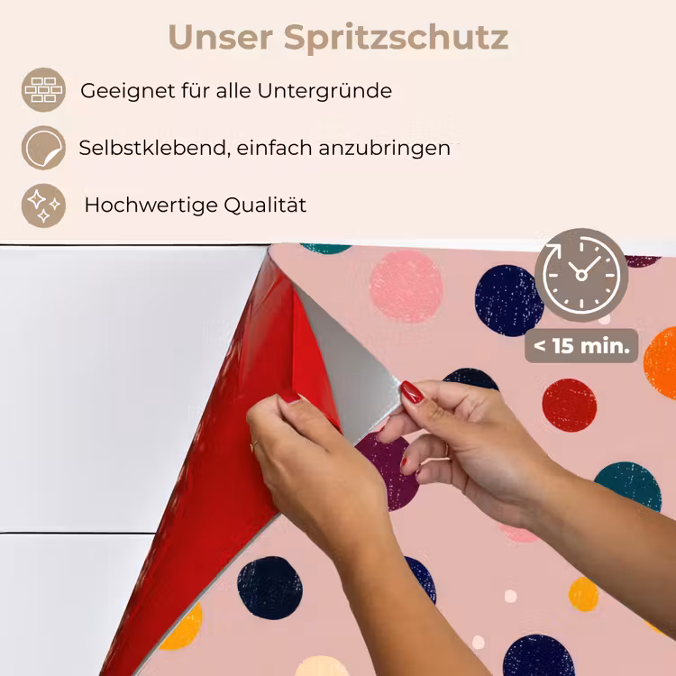 Cirkels - Patroon - Kleurrijk keuken achterwand spatscherm klein 900 -spatscherm_DE